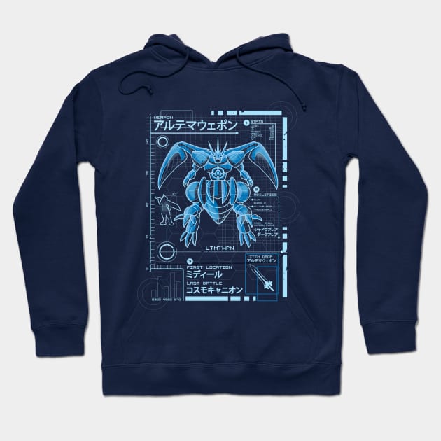 Ultimate Blueprint Hoodie by LetterQ